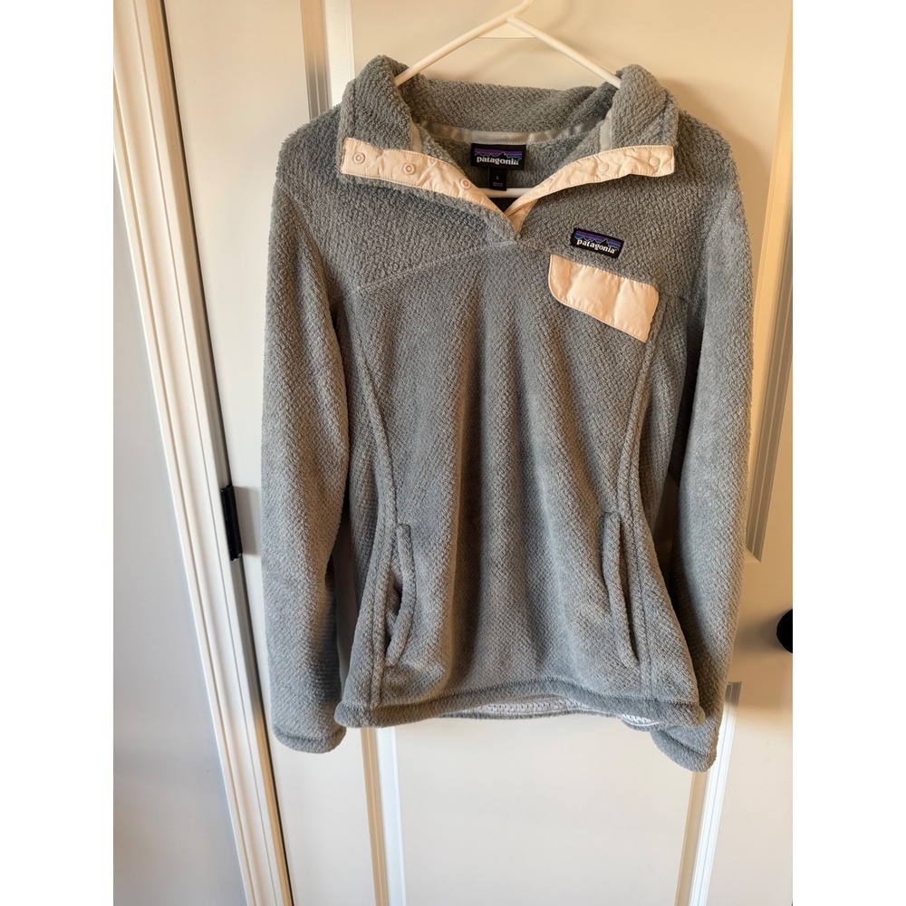 Patagonia Womens Re-Tool Snap-T Fleece Pullover Grey Large 25442